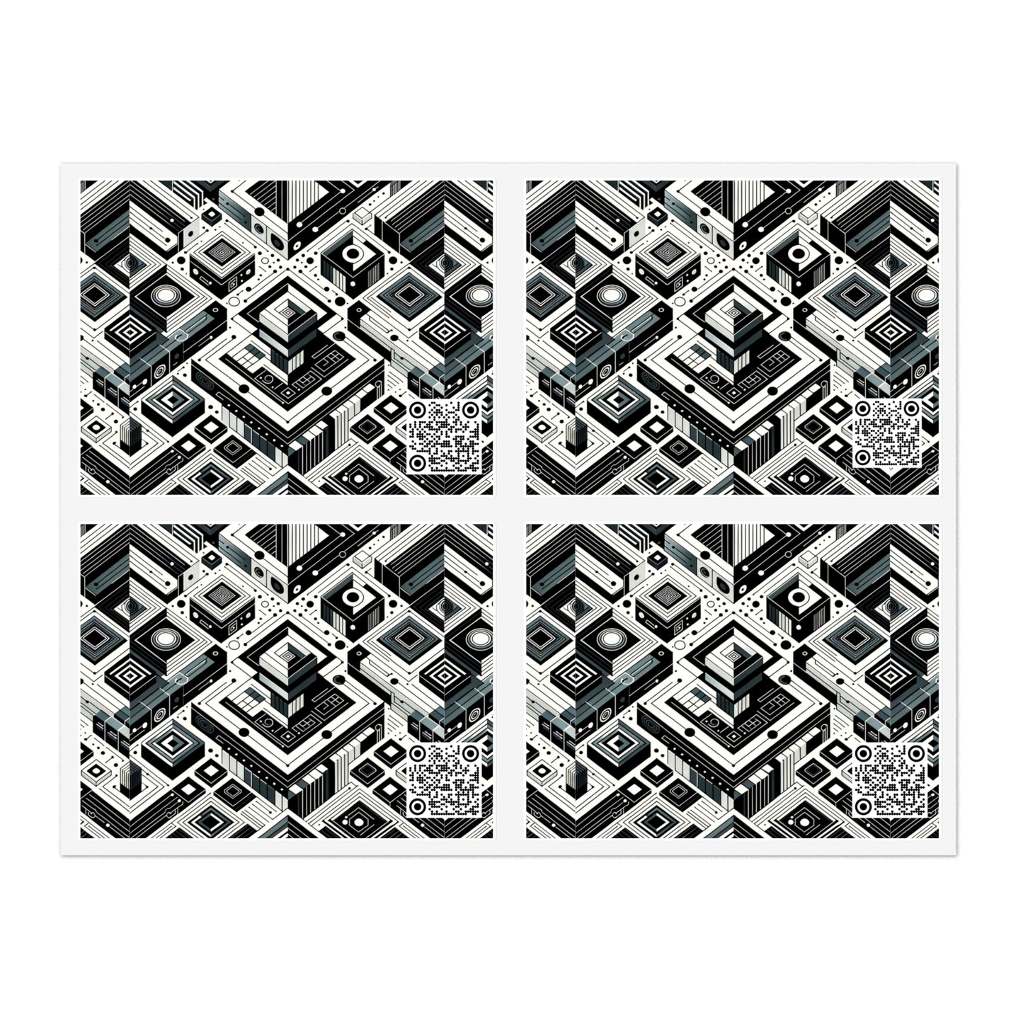 Tech-Forward Athleisure Sleek Tech Aesthetic Sticker Sheets - 8404 Design-37