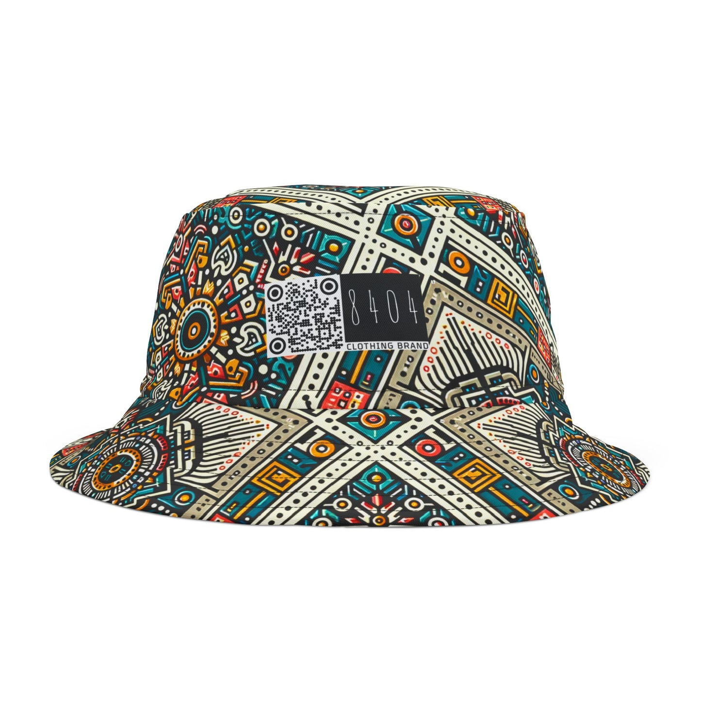 Cultural Fusion Tech Blend of Cultural Heritage With Tech-Inspired Elements Bucket Hat - 8404 Design-64