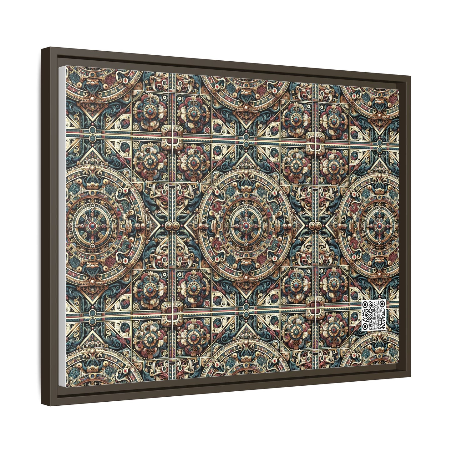Urban Renaissance Historical Fusion With Street Edge Matte Canvas, Framed (multi-Color) - 8404 Design-57 A