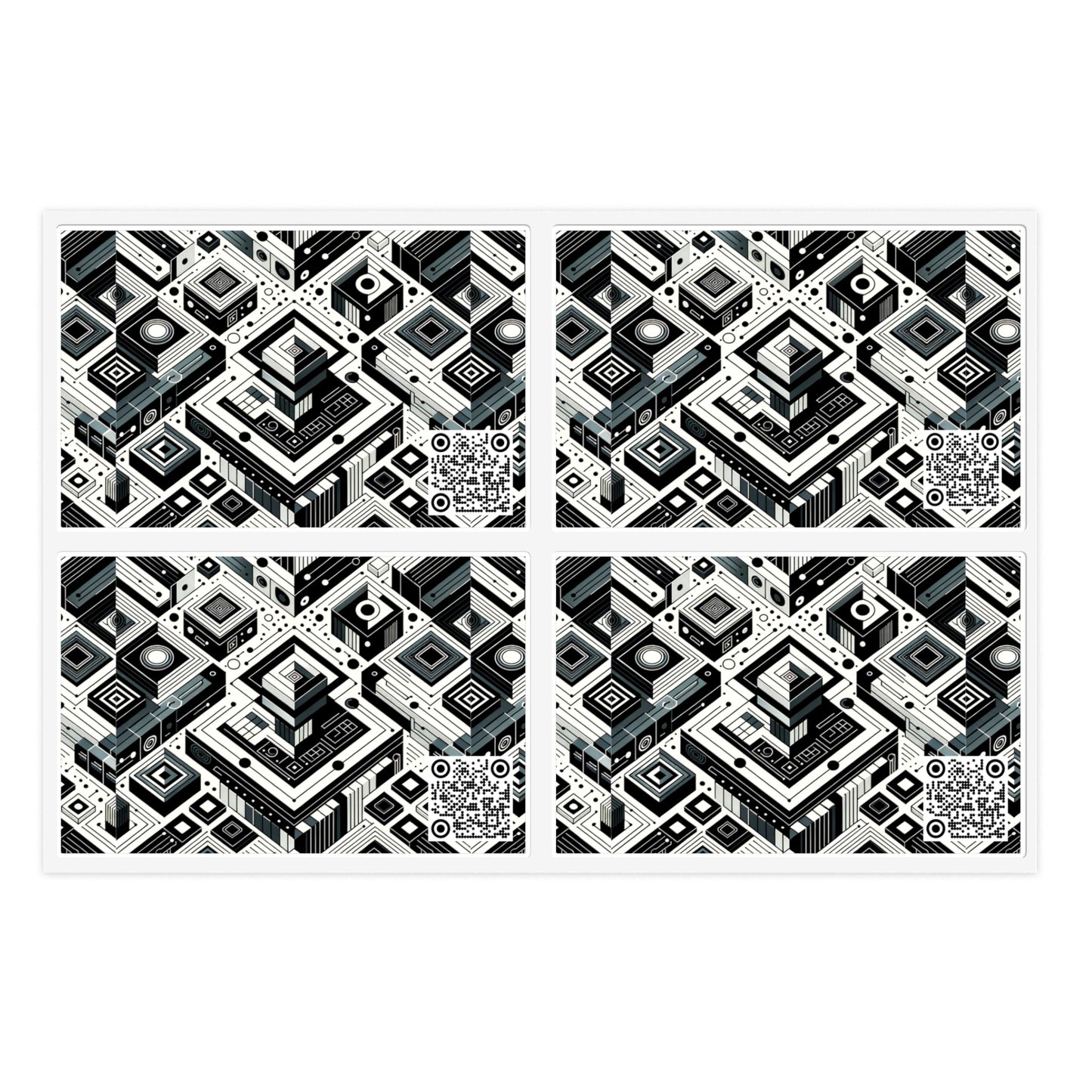 Tech-Forward Athleisure Sleek Tech Aesthetic Sticker Sheets - 8404 Design-37