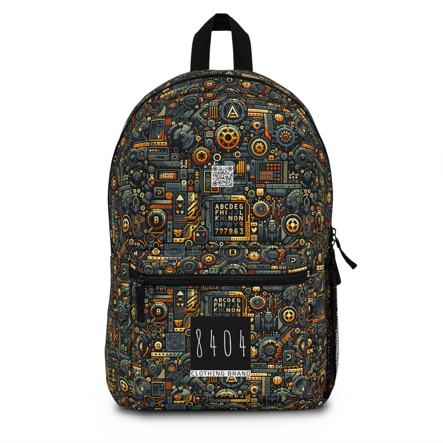 Digital Punk Futuristic Grunge Backpack - 8404 Design-49