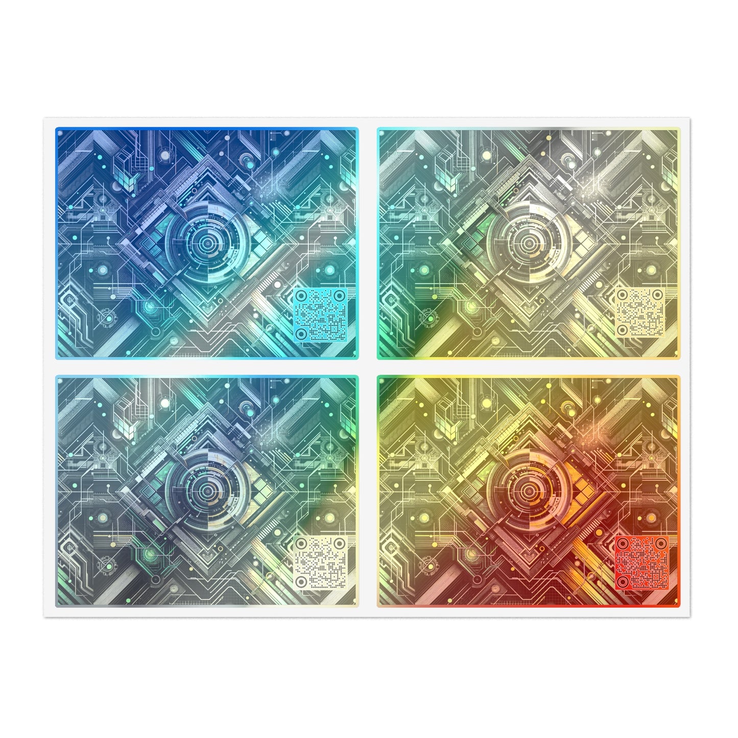 Tech Noir Graphics Tech-Inspired Streetwear Sticker Sheets - 8404 Design-57