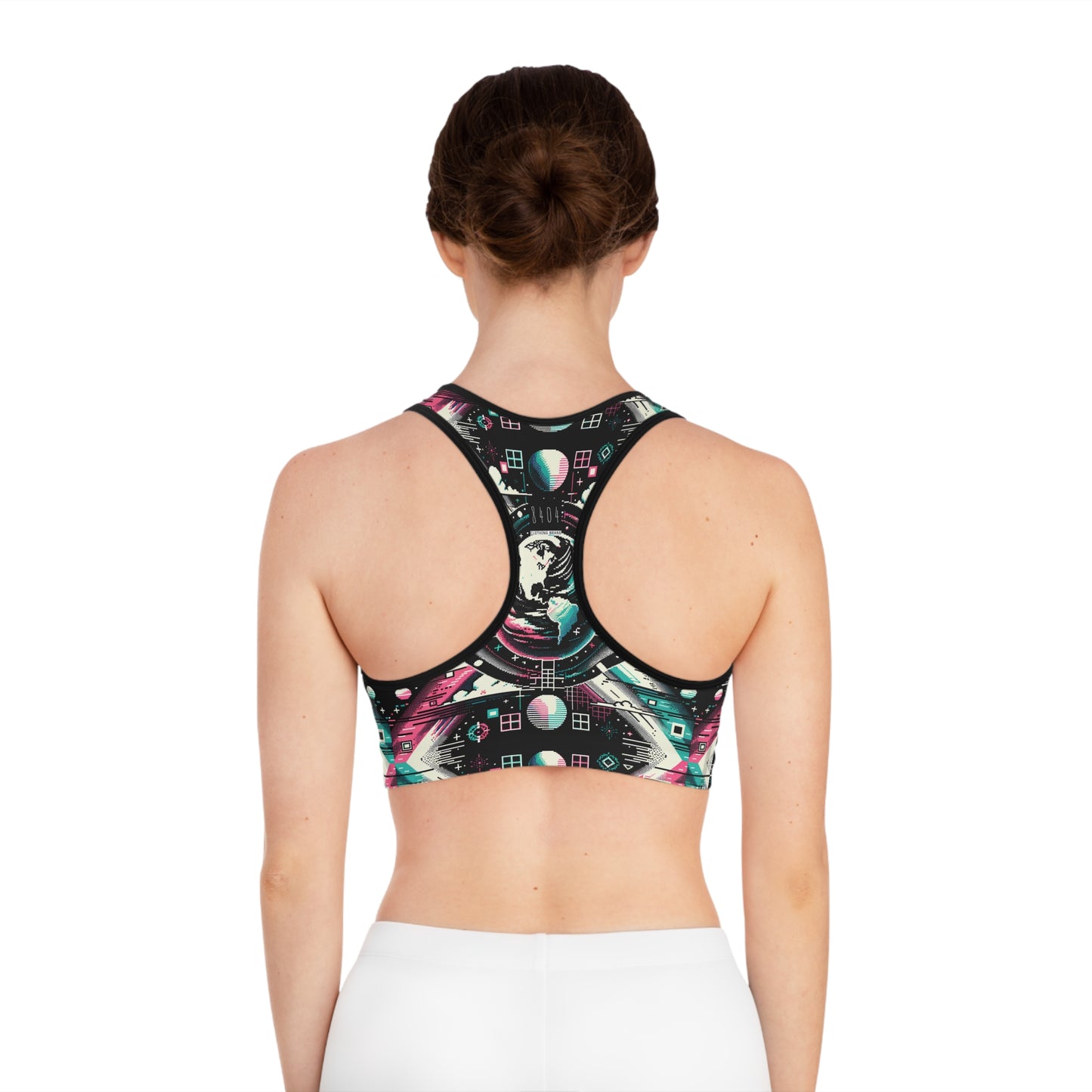 Digital Artistry Digital-native Streetwear Sports Bra - 8404 Design-62