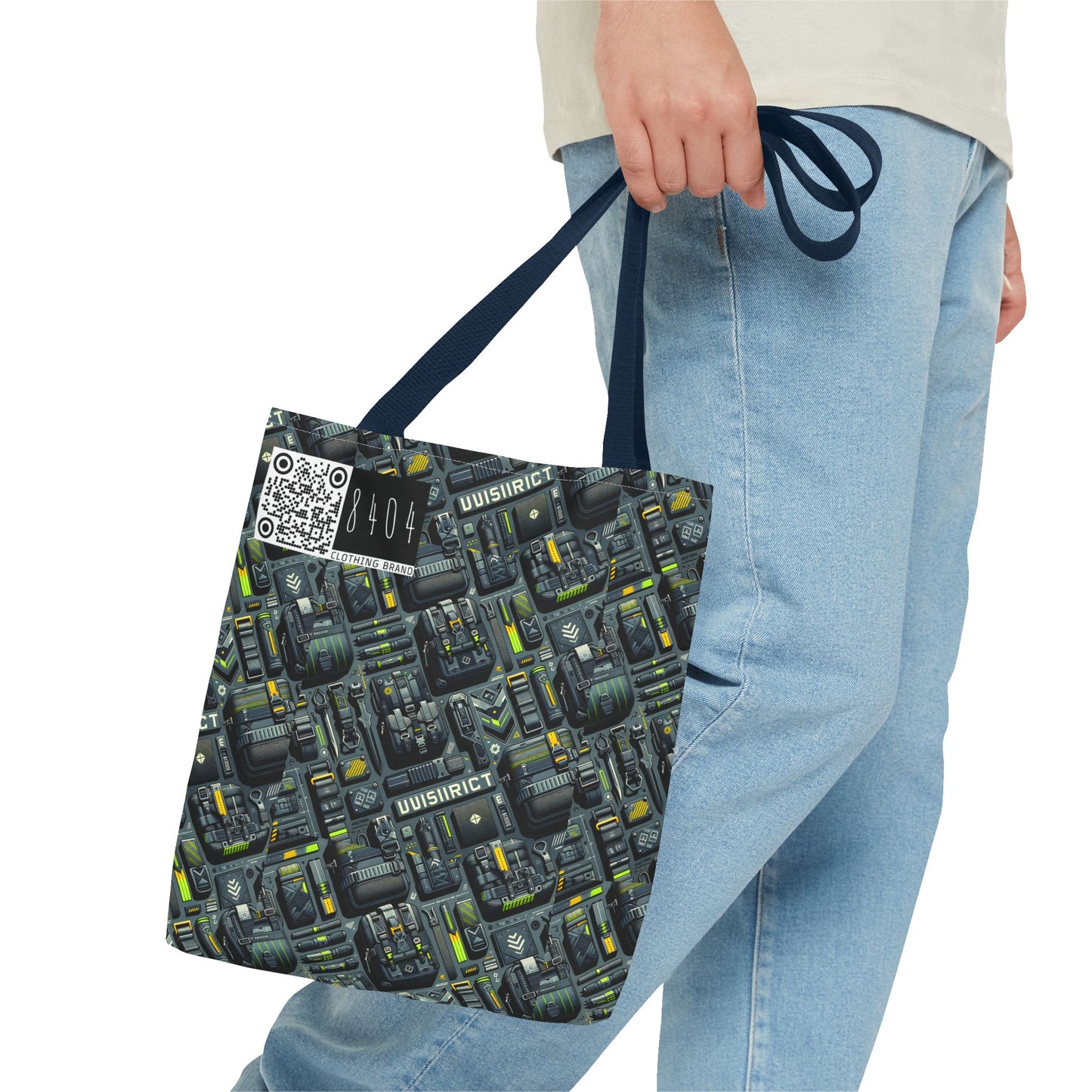 Tech Utility Streetwear Futuristic Tech-Forward Tote Bag - 8404 Design-47