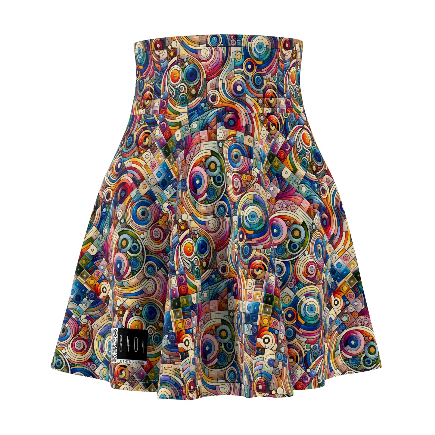 Digital Artistic Expression Artistic Streetwear Women's Skater Skirt - 8404 Design-49