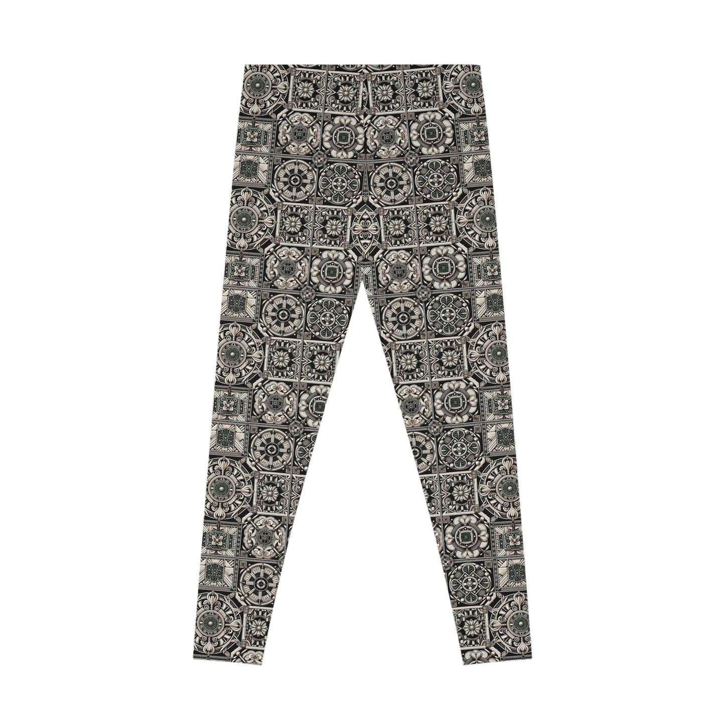 Cyber Garden Party Tech Garden Extravaganza Stretch Leggings - 8404 Design-45