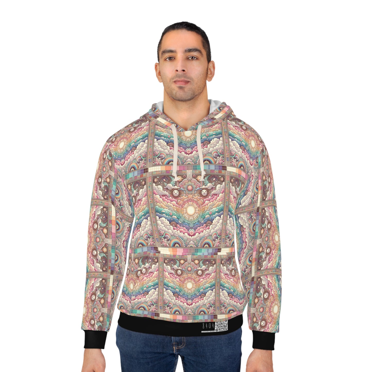 Digital Dreamland Whimsical and Nostalgic Streetwear With a Digital Twist Pullover Hoodie - 8404 Design-56