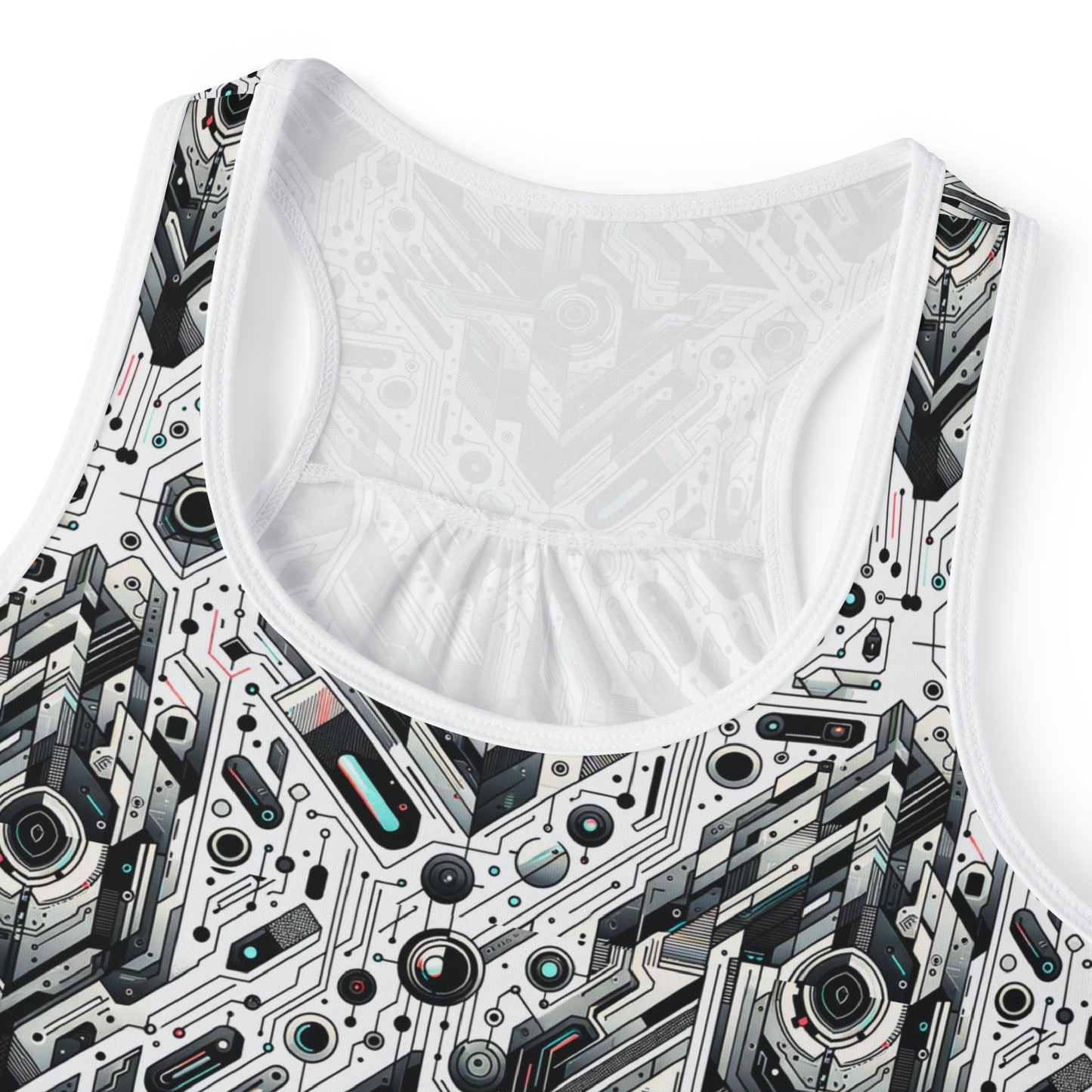 Tech-Infused Streetwear Tech-Forward Minimalism Women's Tank Top - 8404 Design-51