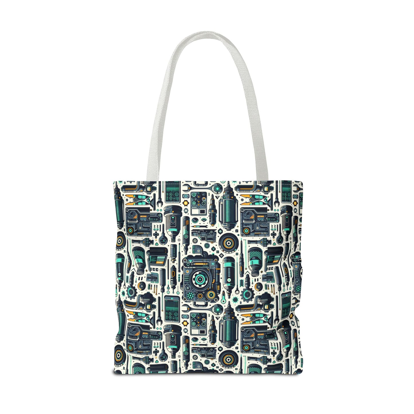 Tech Utility Fusion Modern Tech Streetwear Tote Bag - 8404 Design-53