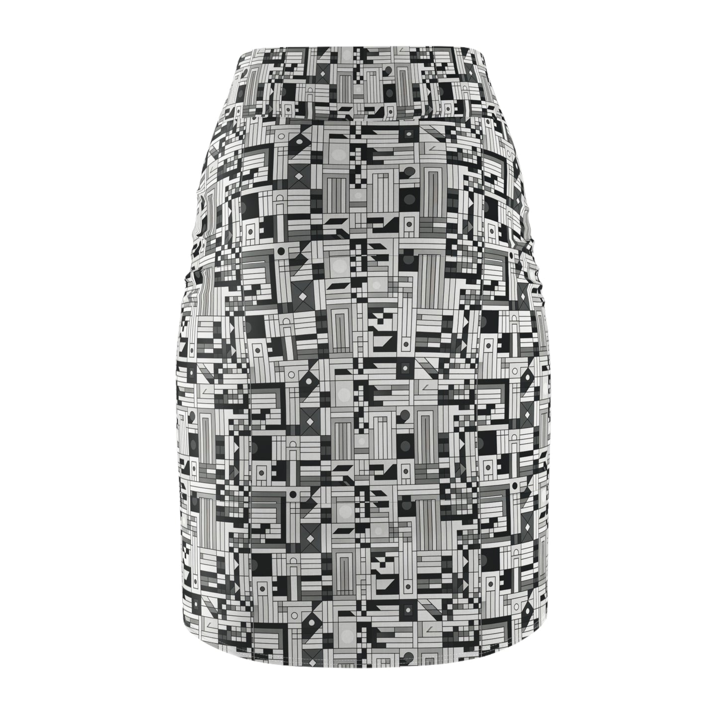 Digital Minimalism Minimalist Tech Women's Pencil Skirt - 8404 Design-43