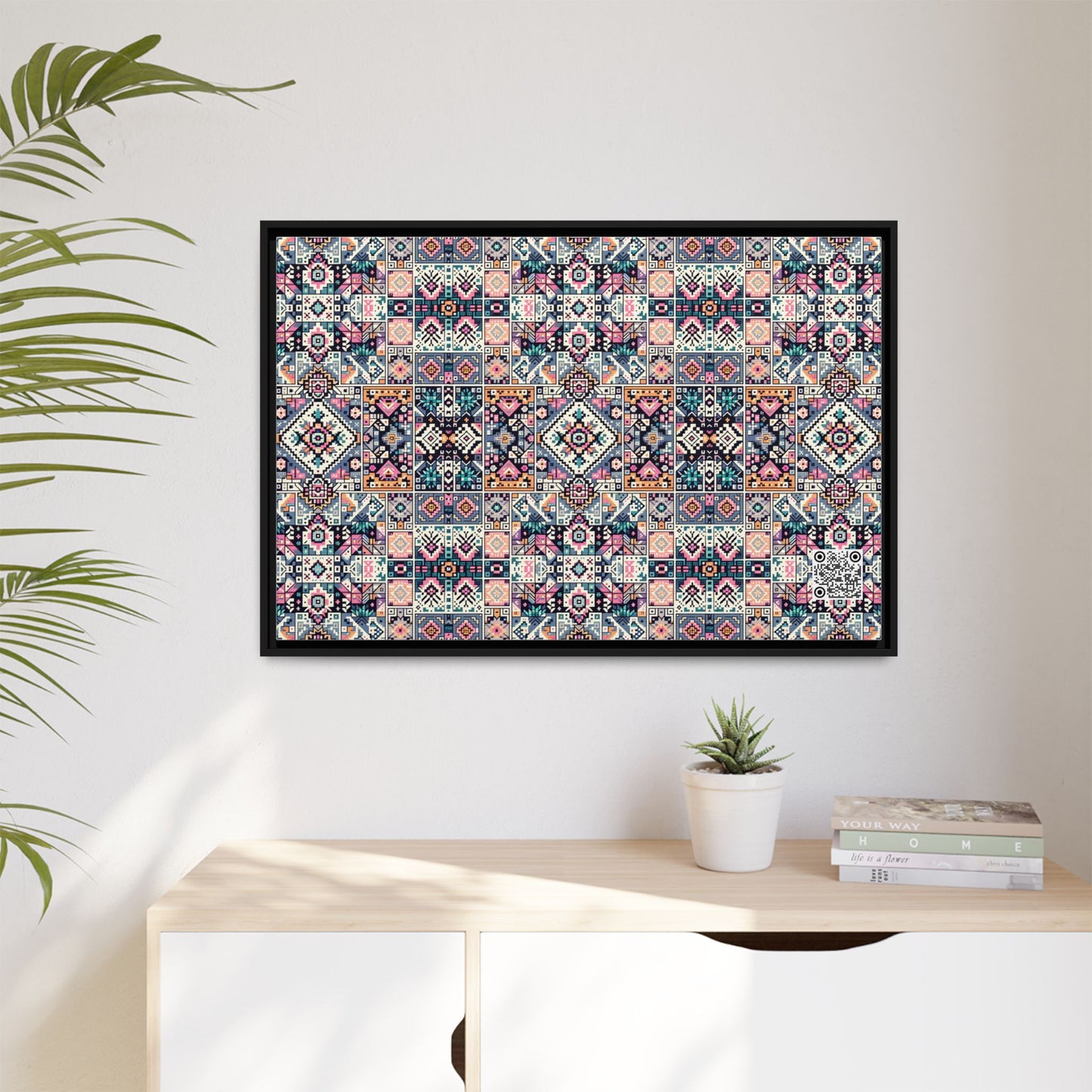 Matte Canvas, Framed (multi-Color) - 8404 Design-01