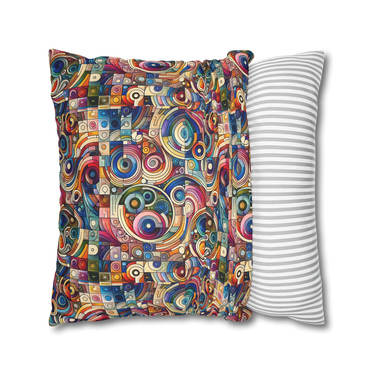 Digital Artistic Expression Artistic Streetwear Faux Suede Square Pillowcase - 8404 Design-49