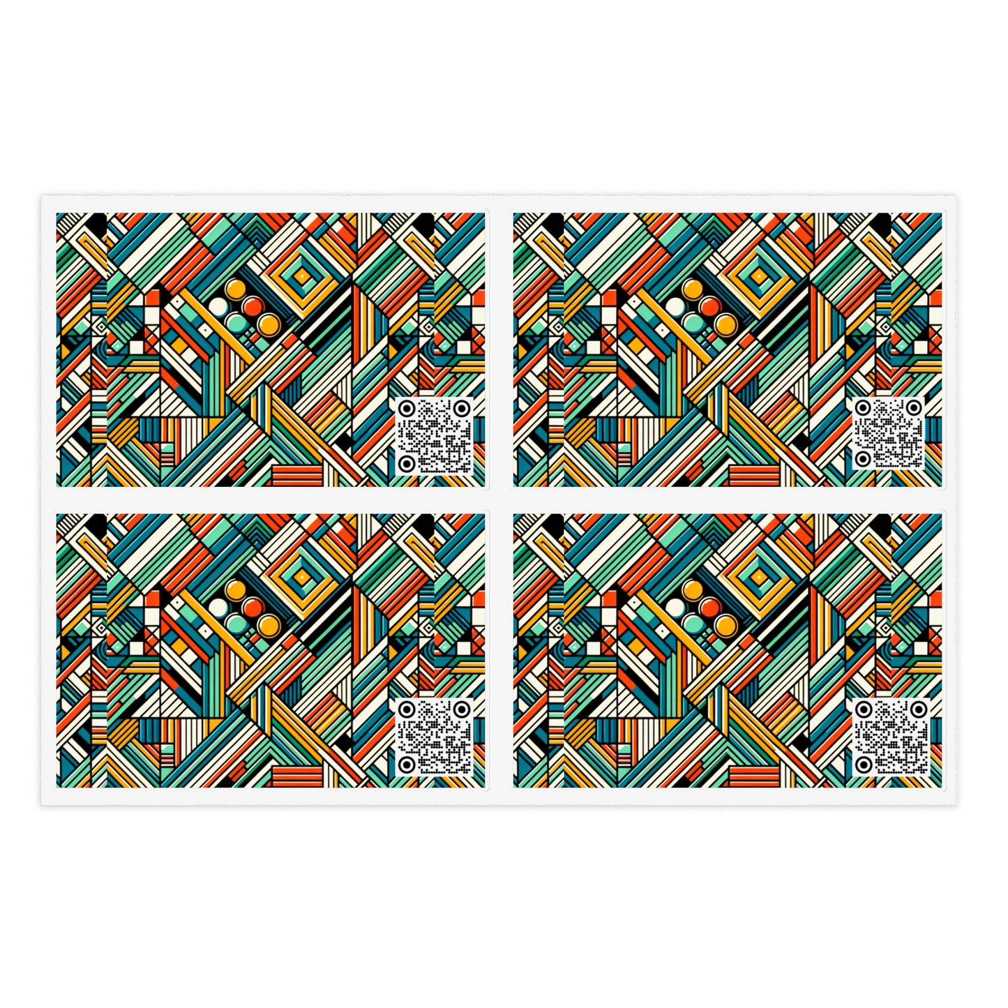 Abstract Graphic Art Modern Artistic Expression Sticker Sheets - 8404 Design-67