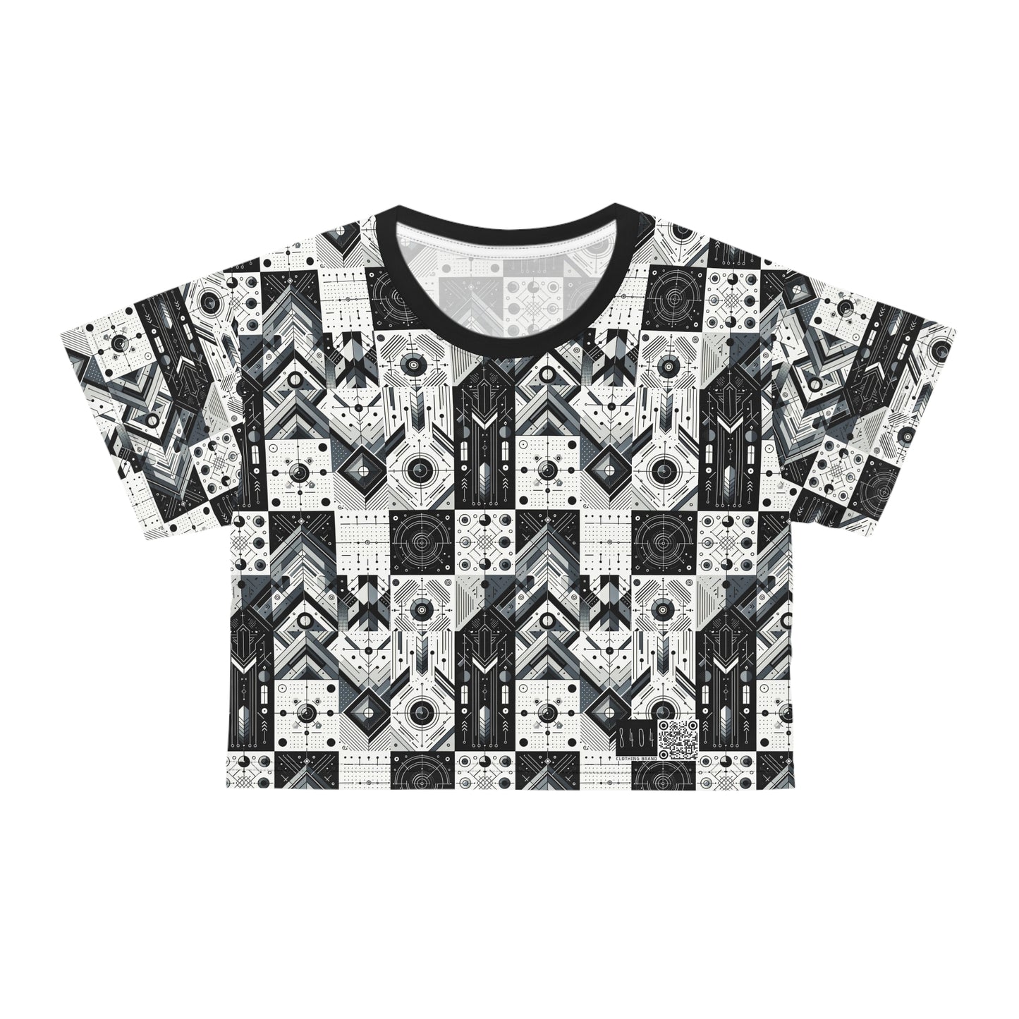 Digital Minimalism Minimalist Tech Crop Tee - 8404 Design-50