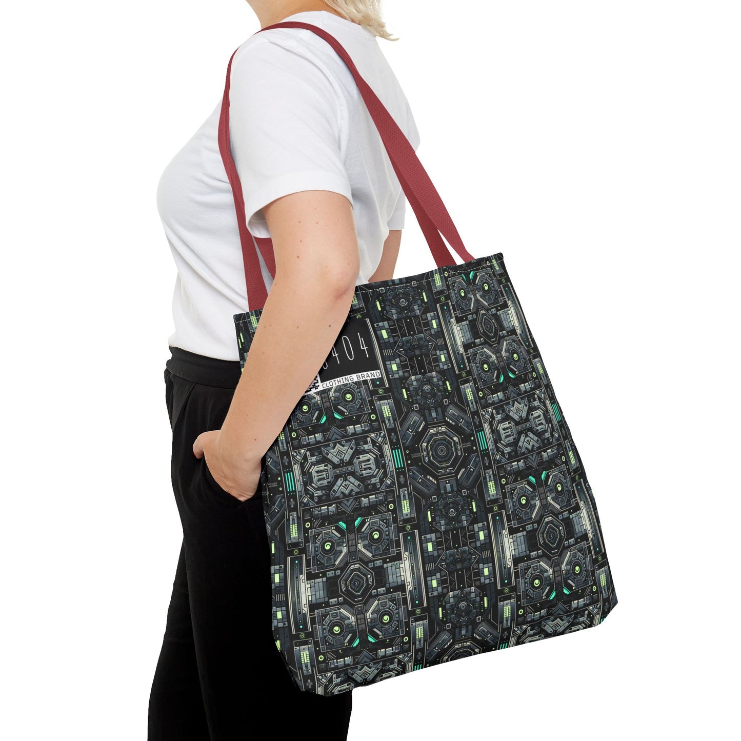Tech Noir Tech-Forward Minimalism Tote Bag - 8404 Design-52