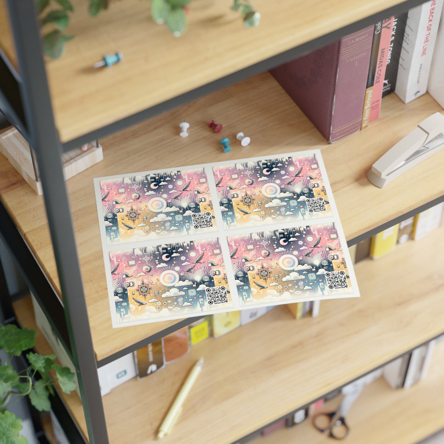 Digital Dreamland Whimsical and Nostalgic Streetwear With a Digital Twist Sticker Sheets - 8404 Design-69
