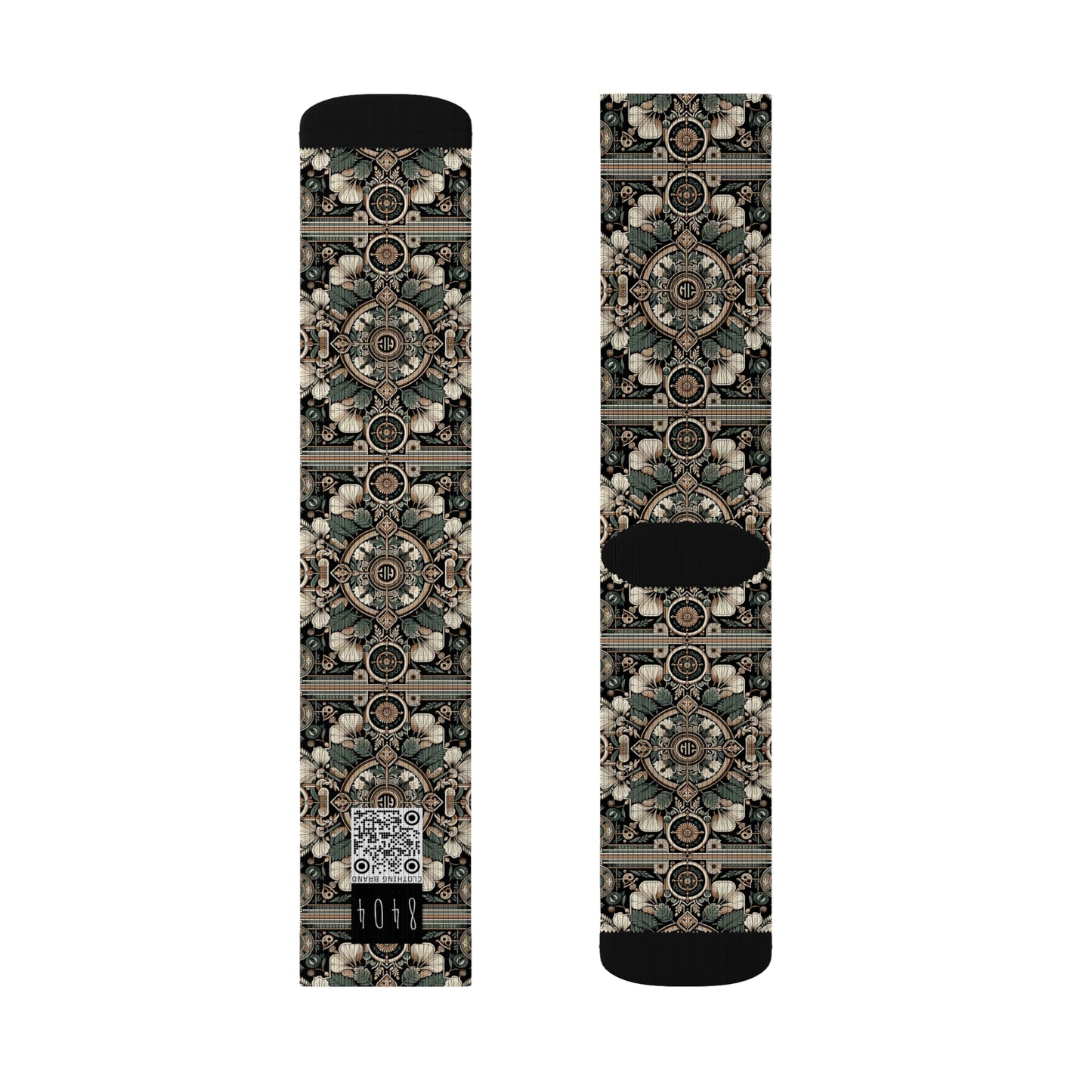 Cyber Garden Party Tech Garden Extravaganza Sublimation Socks - 8404 Design-66