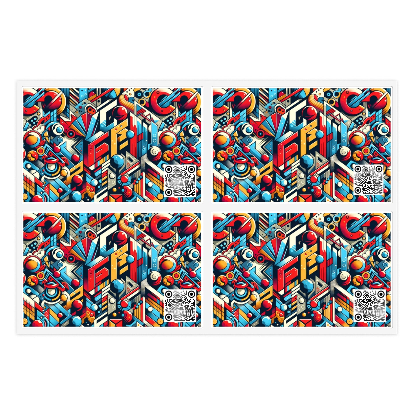 Neo-Traditional Street Art Modern Street Art Fusion Sticker Sheets - 8404 Design-67