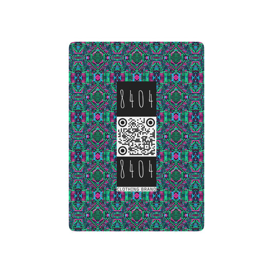 Digital Glitch Vibes Tech-Inspired Streetwear Poker Playing Cards - 8404 Design-71 S