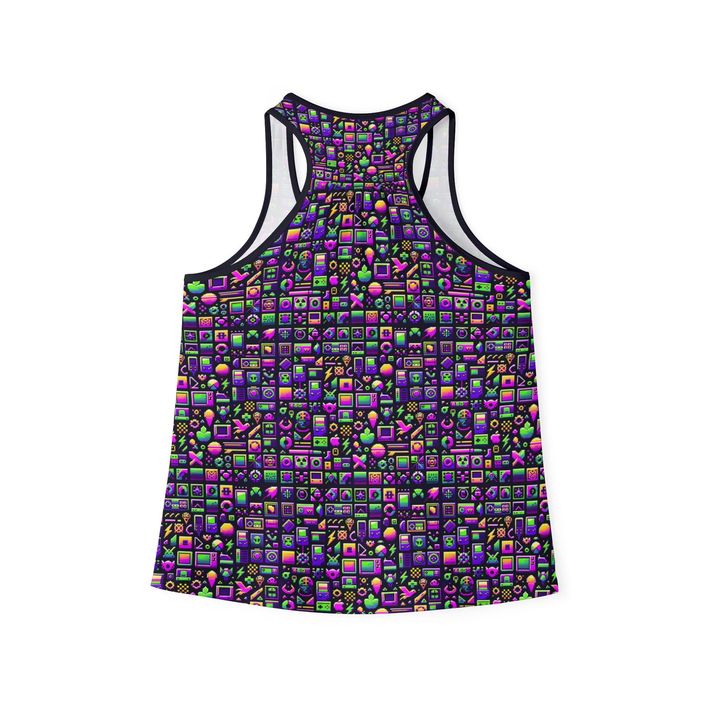 Digital Nostalgia Remix Modern Vintage Fusion Women's Tank Top - 8404 Design-49