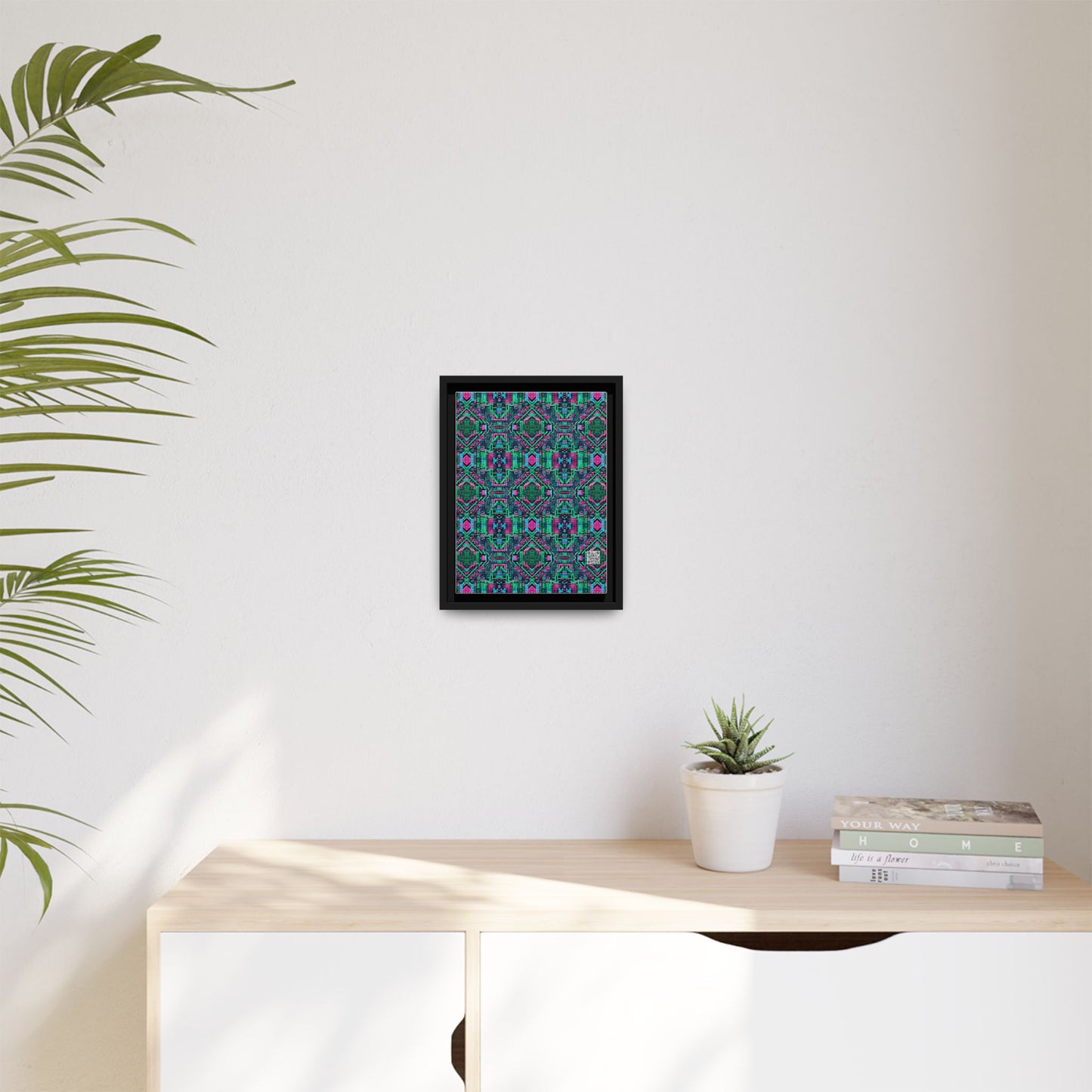 Digital Glitch Vibes Tech-Inspired Streetwear Matte Canvas, Framed (multi-Color) - 8404 Design-71 A