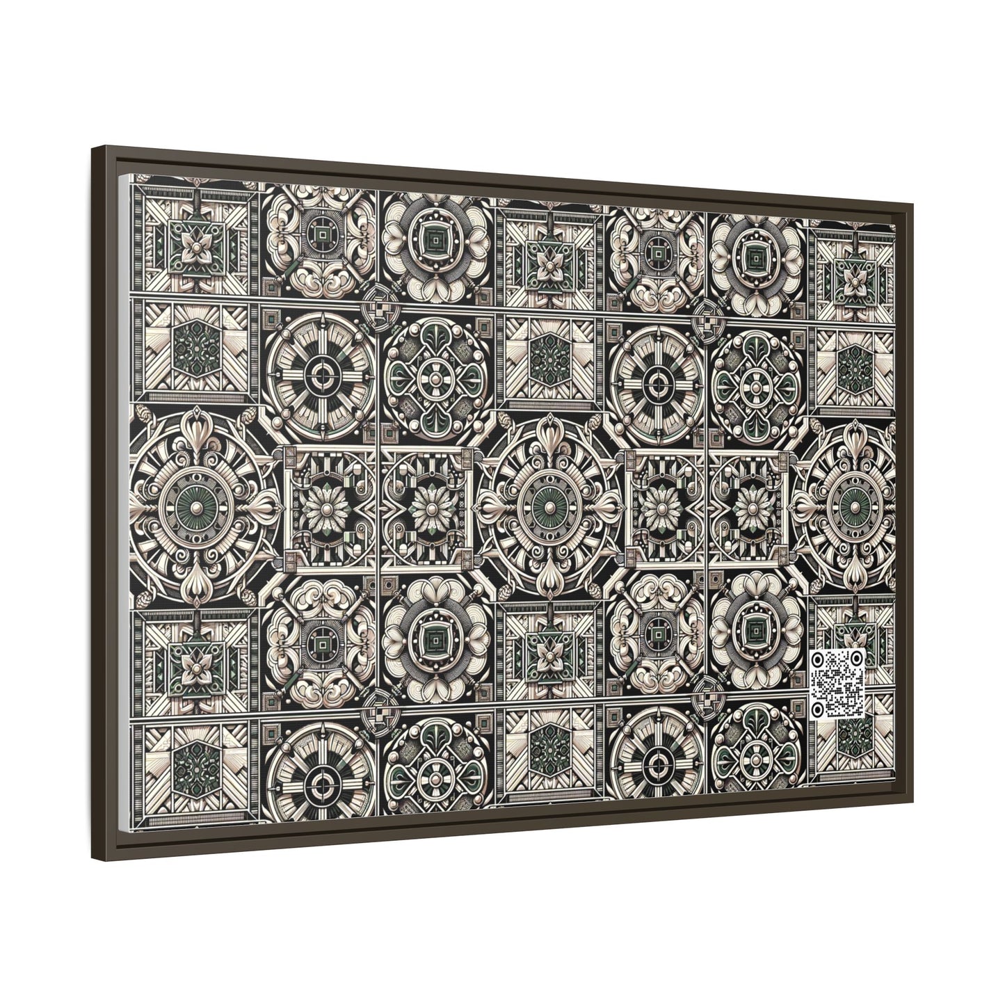 Cyber Garden Party Tech Garden Extravaganza Matte Canvas, Framed (multi-Color) - 8404 Design-45 A