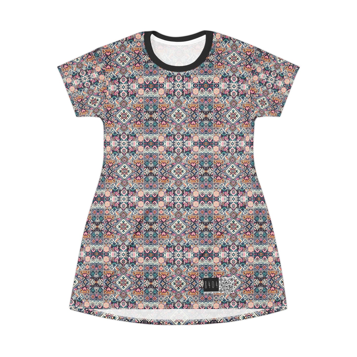 Digital Artisanal Fusion Digital Artisanal T-Shirt Dress - 8404 Design-65