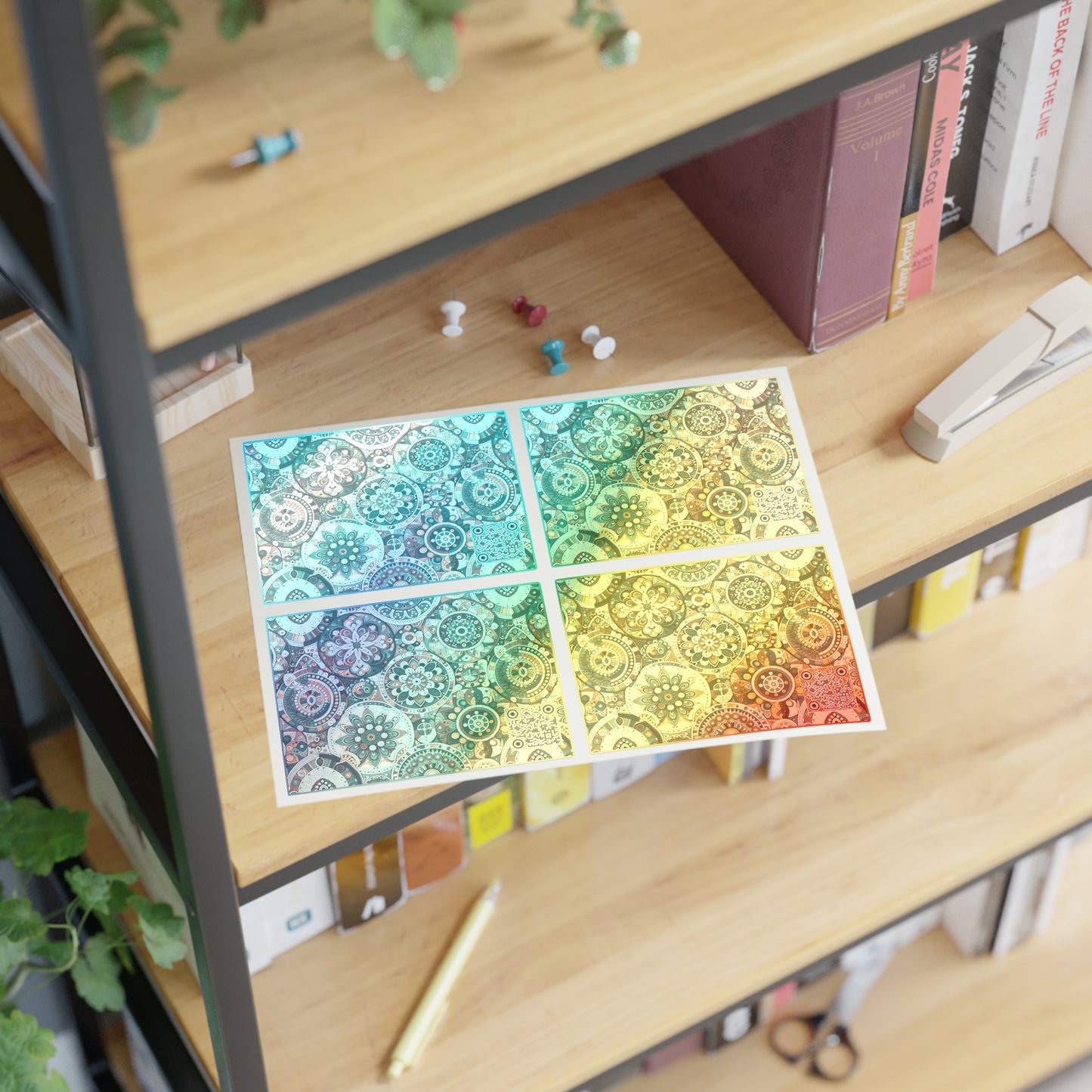 Cultural Artisanal Fusion Cultural Artisanal Streetwear Sticker Sheets - 8404 Design-61
