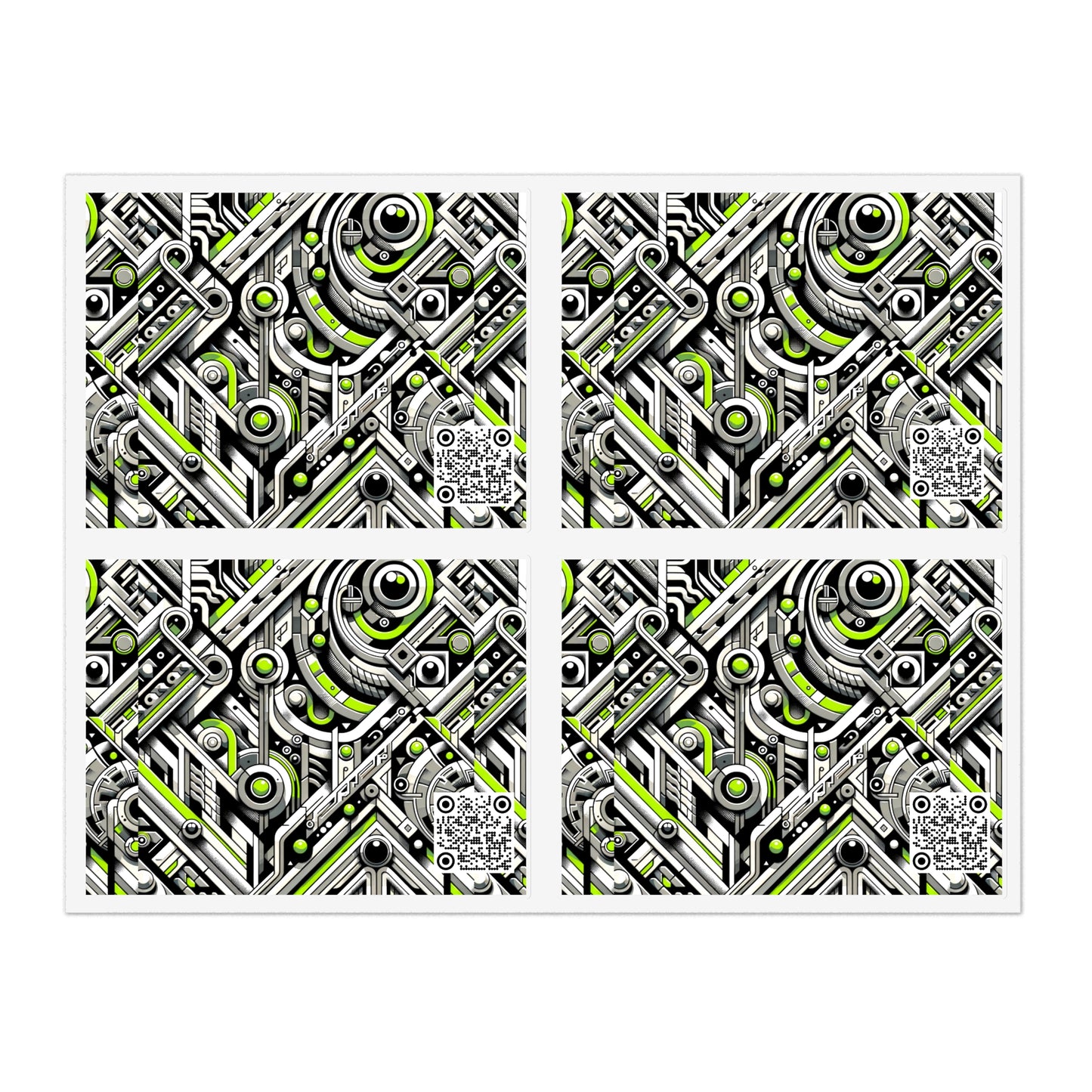Elevated Sporty Tech Tech-Forward Streetwear Sticker Sheets - 8404 Design-53