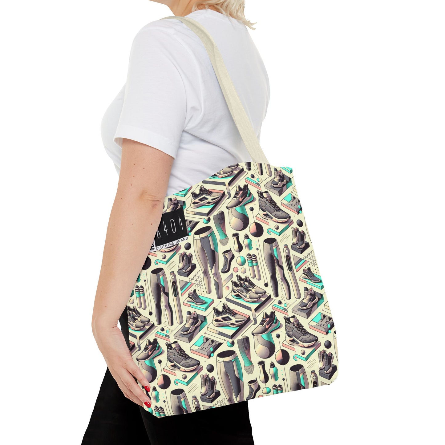 Tech-Infused Athleisure Futuristic Athletic Tech Tote Bag - 8404 Design-44