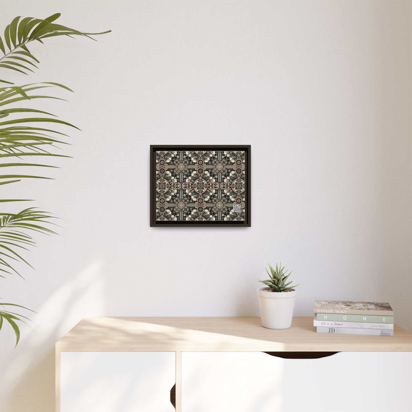 Cyber Garden Party Tech Garden Extravaganza Matte Canvas, Framed (multi-Color) - 8404 Design-66 A