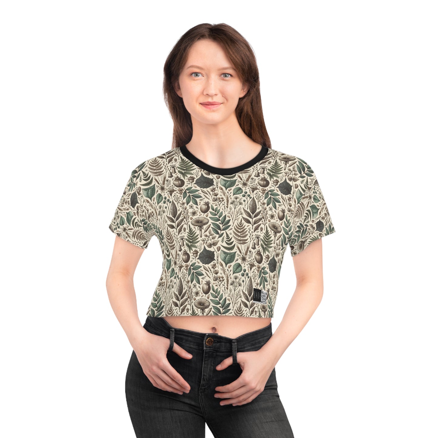 Sustainable Streetwear Modern Eco-Conscious Crop Tee - 8404 Design-57