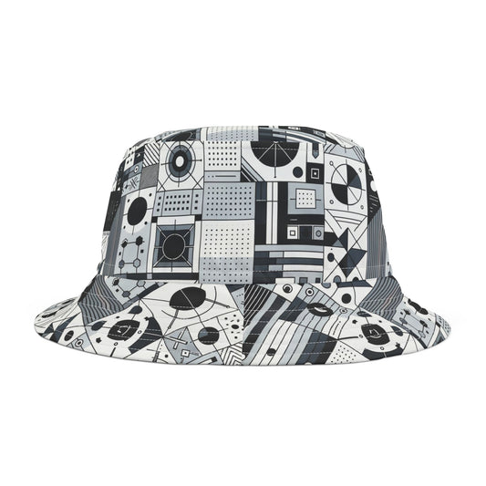 Digital Minimalism Minimalist Tech Bucket Hat - 8404 Design-65