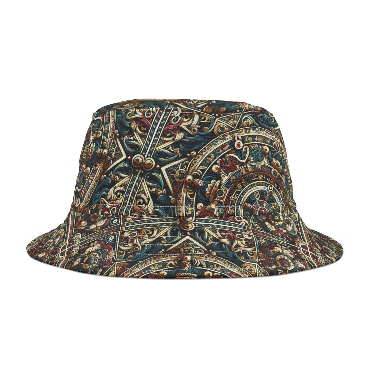 Urban Renaissance Historical Fusion With Street Edge Bucket Hat - 8404 Design-57