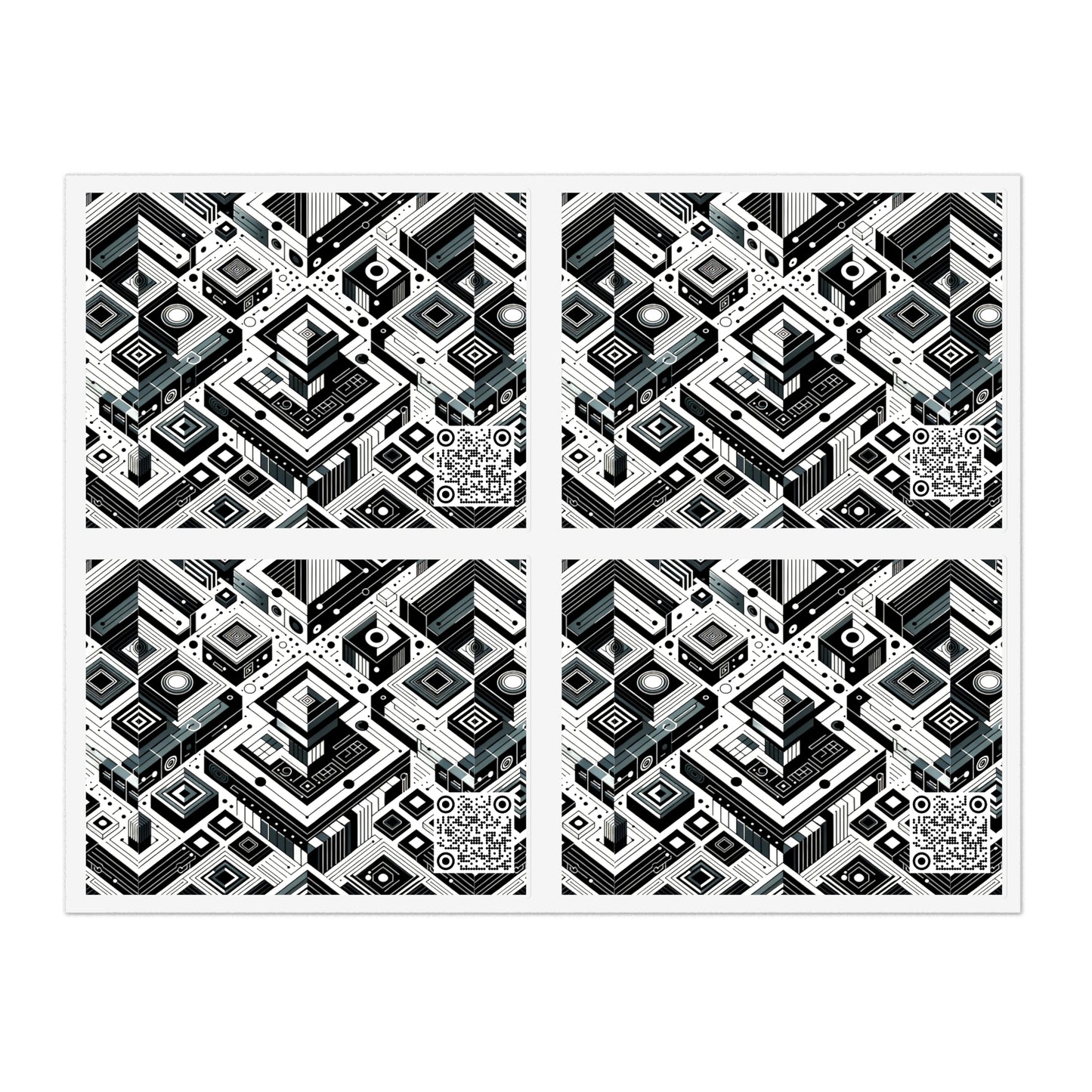 Tech-Forward Athleisure Sleek Tech Aesthetic Sticker Sheets - 8404 Design-37
