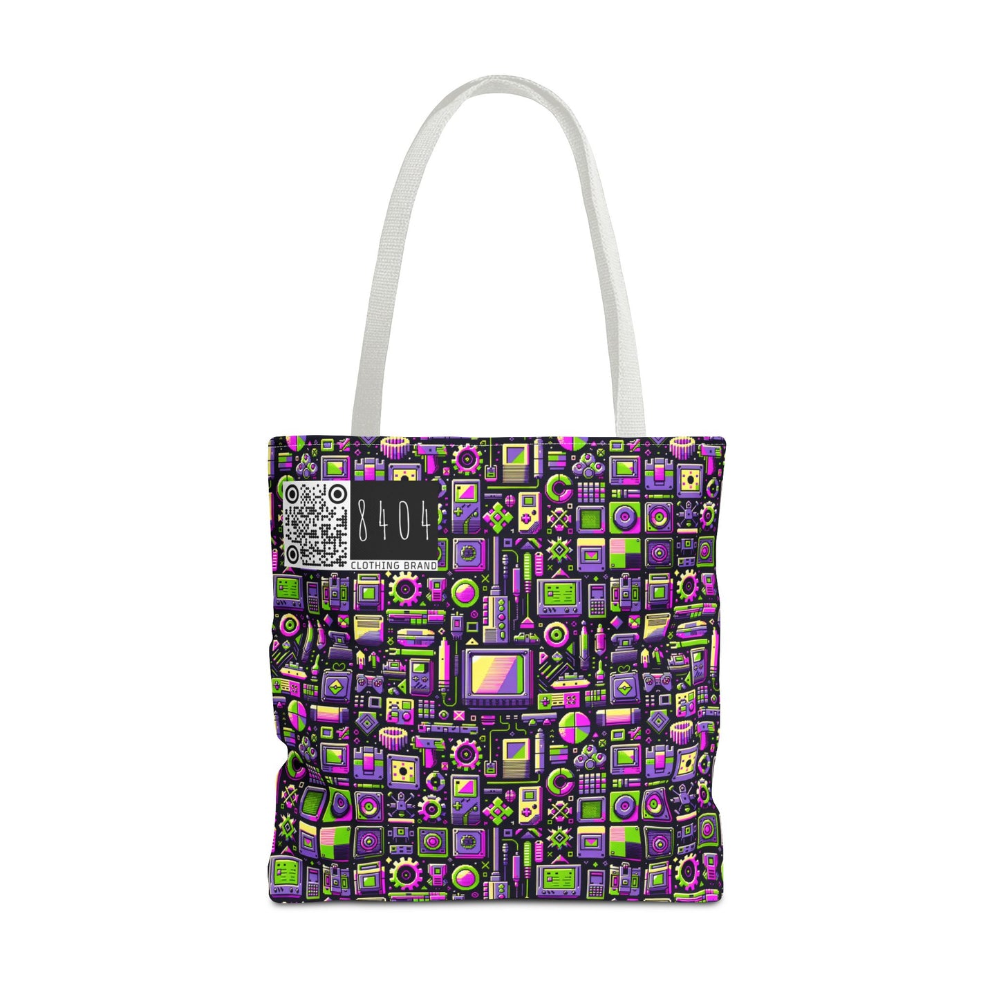 Digital Nostalgia Remix Modern Vintage Fusion Tote Bag - 8404 Design-67
