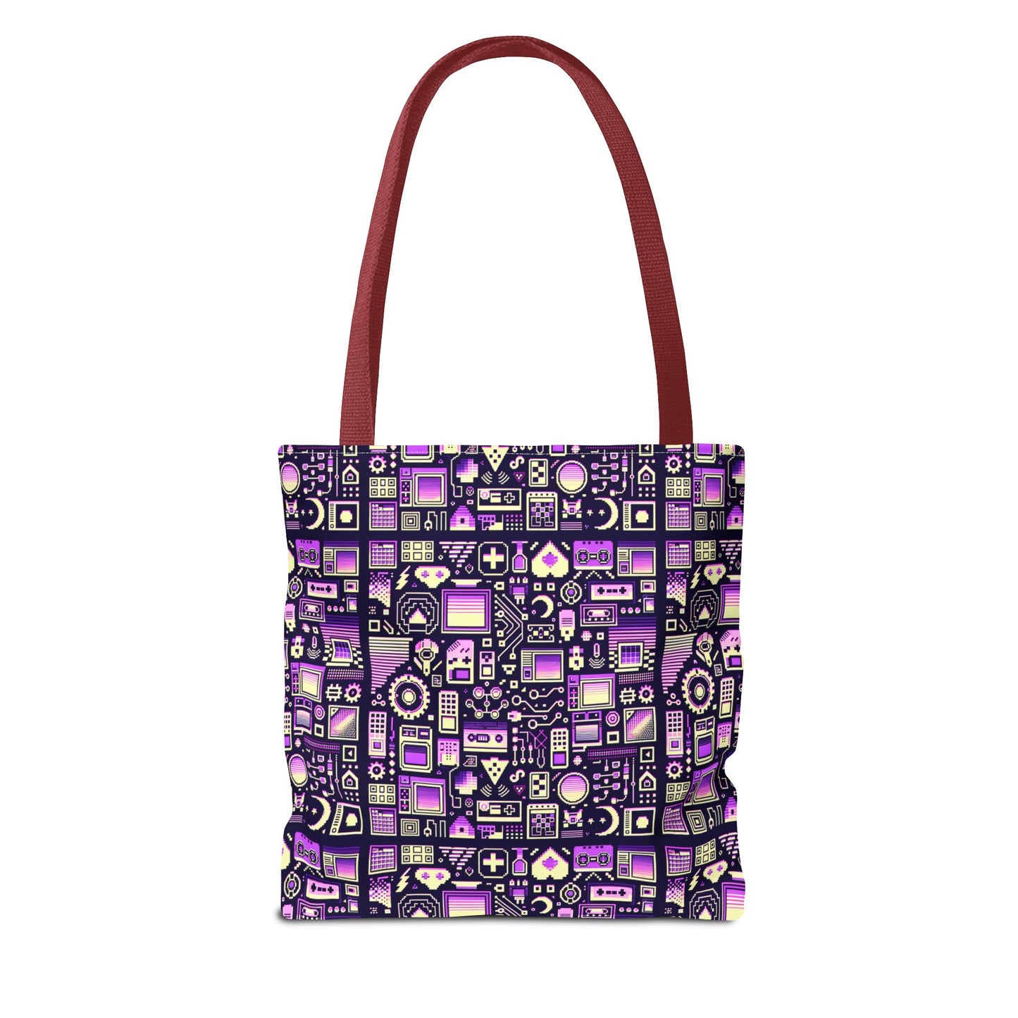 Digital Nostalgia Remix Modern Vintage Fusion Tote Bag - 8404 Design-54