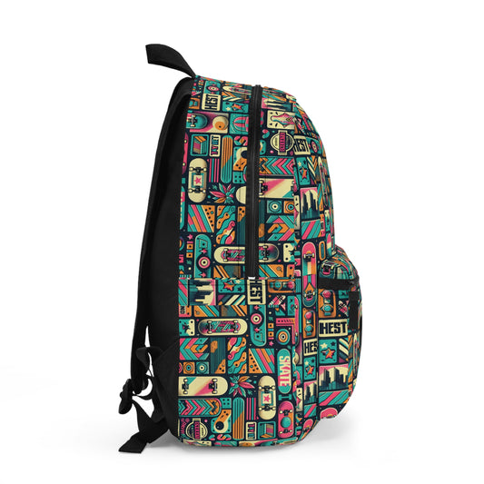 Skate Culture Revival Urban Retro Cool Backpack - 8404 Design-61