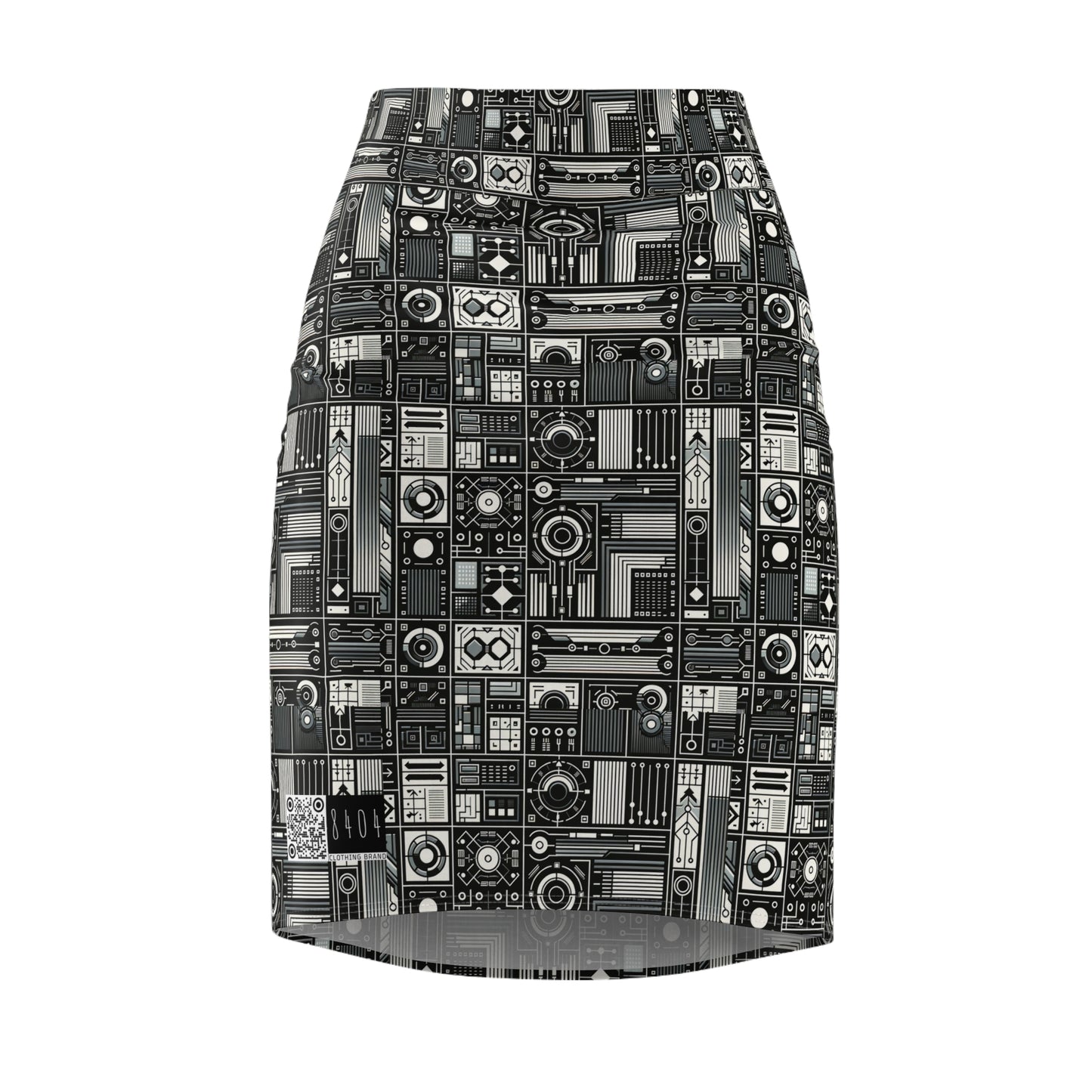 Digital Minimalism Minimalist Tech Women's Pencil Skirt - 8404 Design-62