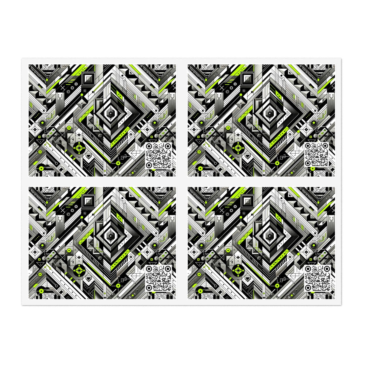 Elevated Sporty Tech Tech-Forward Streetwear Sticker Sheets - 8404 Design-48