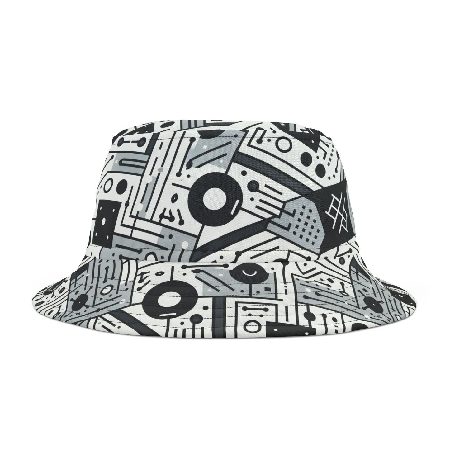Digital Minimalism Minimalist Tech Bucket Hat - 8404 Design-48