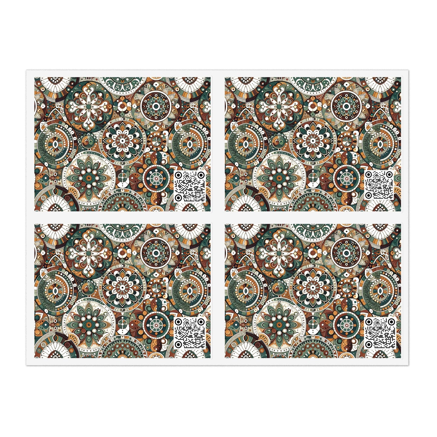 Cultural Artisanal Fusion Cultural Artisanal Streetwear Sticker Sheets - 8404 Design-61
