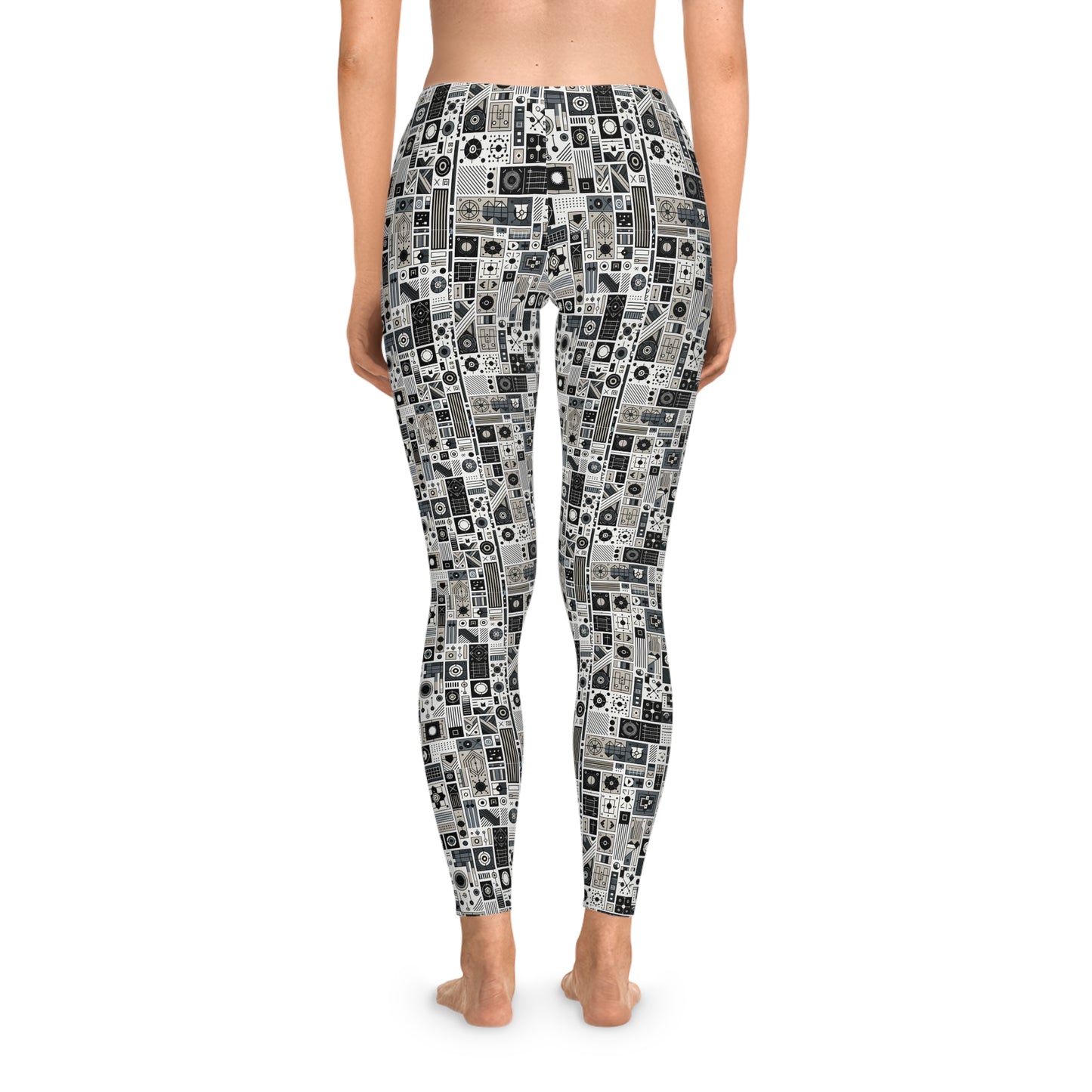 Digital Minimalism Minimalist Tech Stretch Leggings - 8404 Design-45