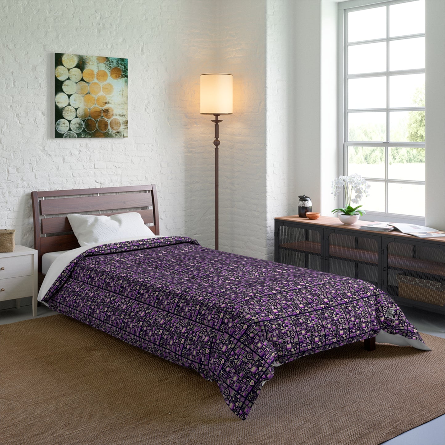 Digital Nostalgia Remix Modern Vintage Fusion Comforter - 8404 Design-54