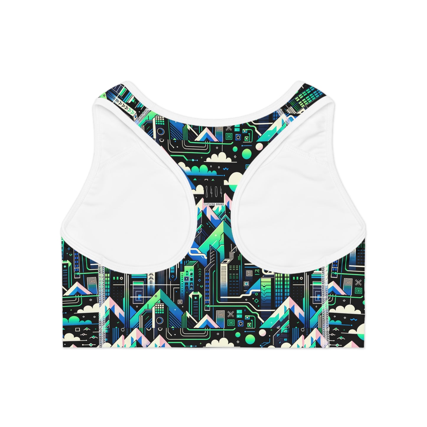 Digital Adventure Graphics Digital Explorer Sports Bra - 8404 Design-55