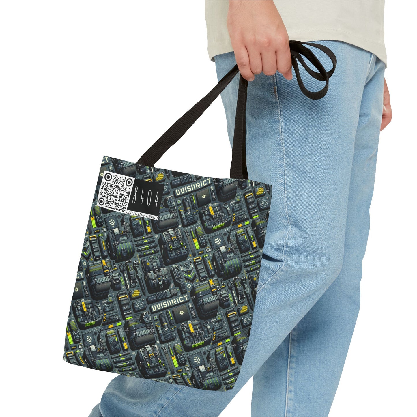 Tech Utility Streetwear Futuristic Tech-Forward Tote Bag - 8404 Design-47
