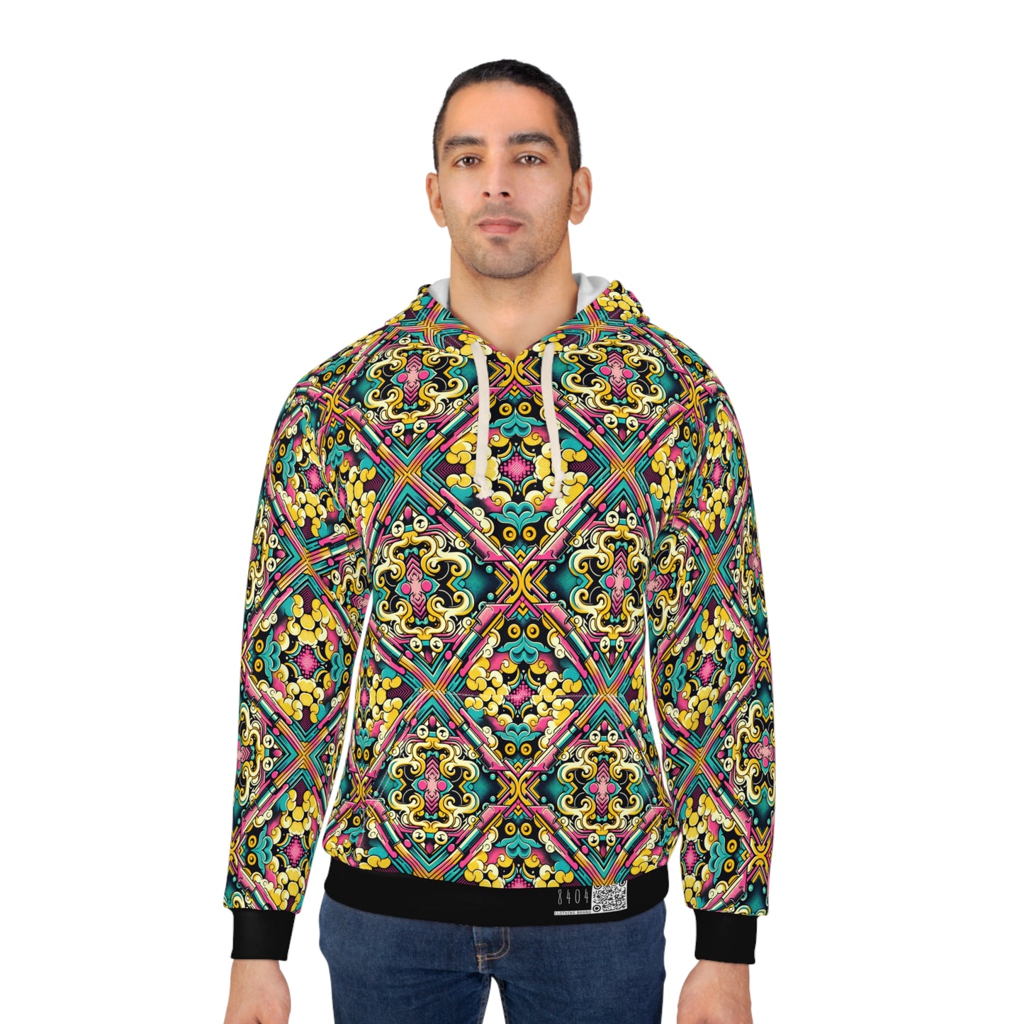Neon Pop Art Revival Pop Culture Retro Pullover Hoodie - 8404 Design-59
