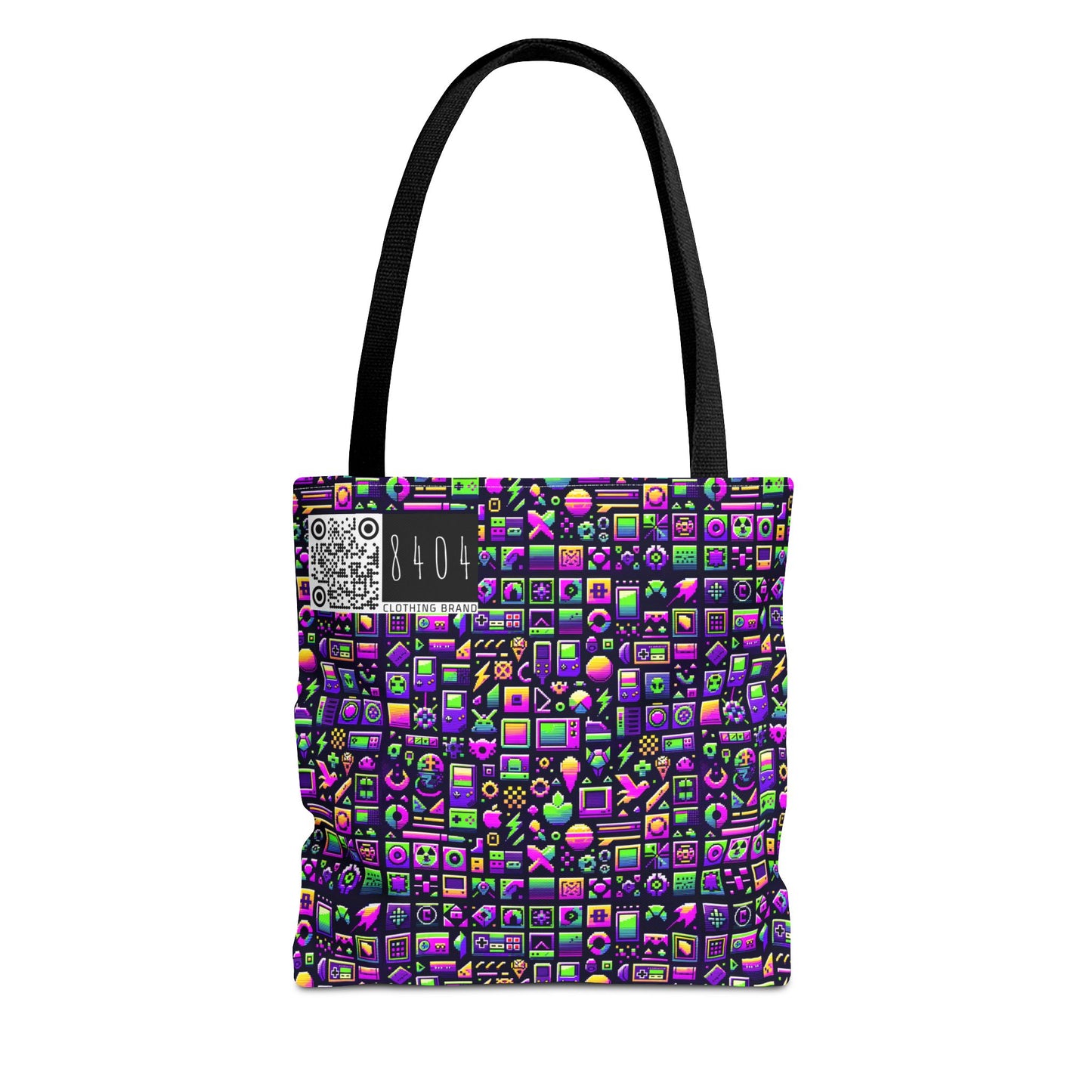 Digital Nostalgia Remix Modern Vintage Fusion Tote Bag - 8404 Design-49