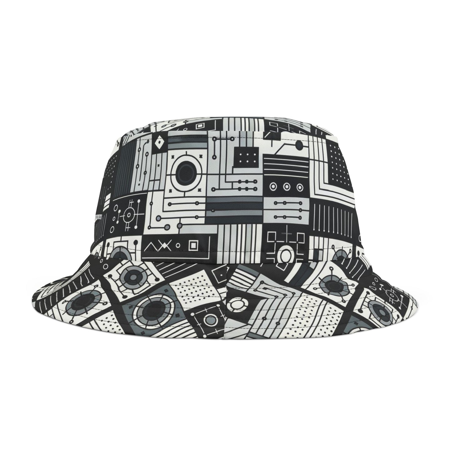 Digital Minimalism Minimalist Tech Bucket Hat - 8404 Design-48