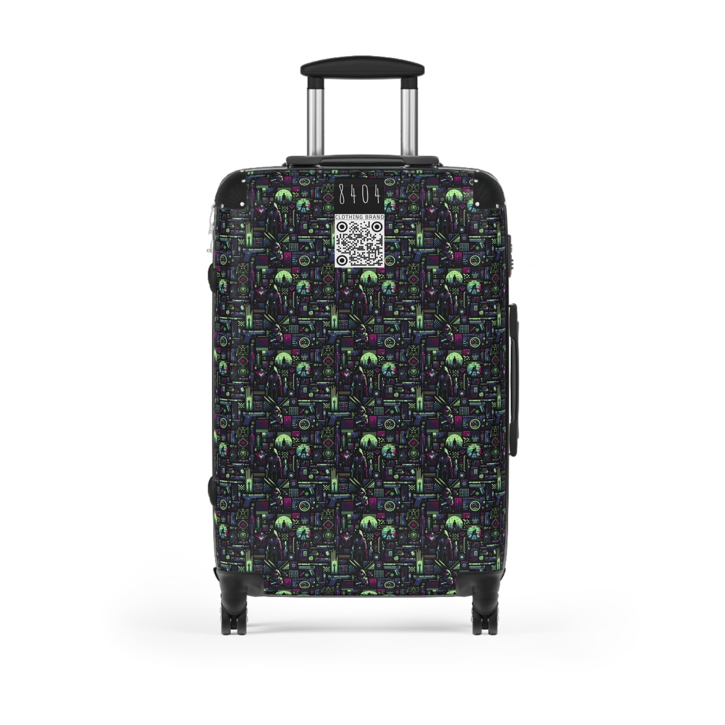 Tech Noir Futuristic Cyberpunk Suitcase - 8404 Design-63